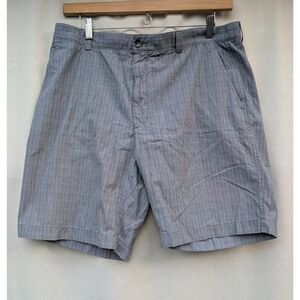 Cutter‎ & Buck Mens Grey Blue Glen Plaid Cotton Shorts Size 40 MCB09857